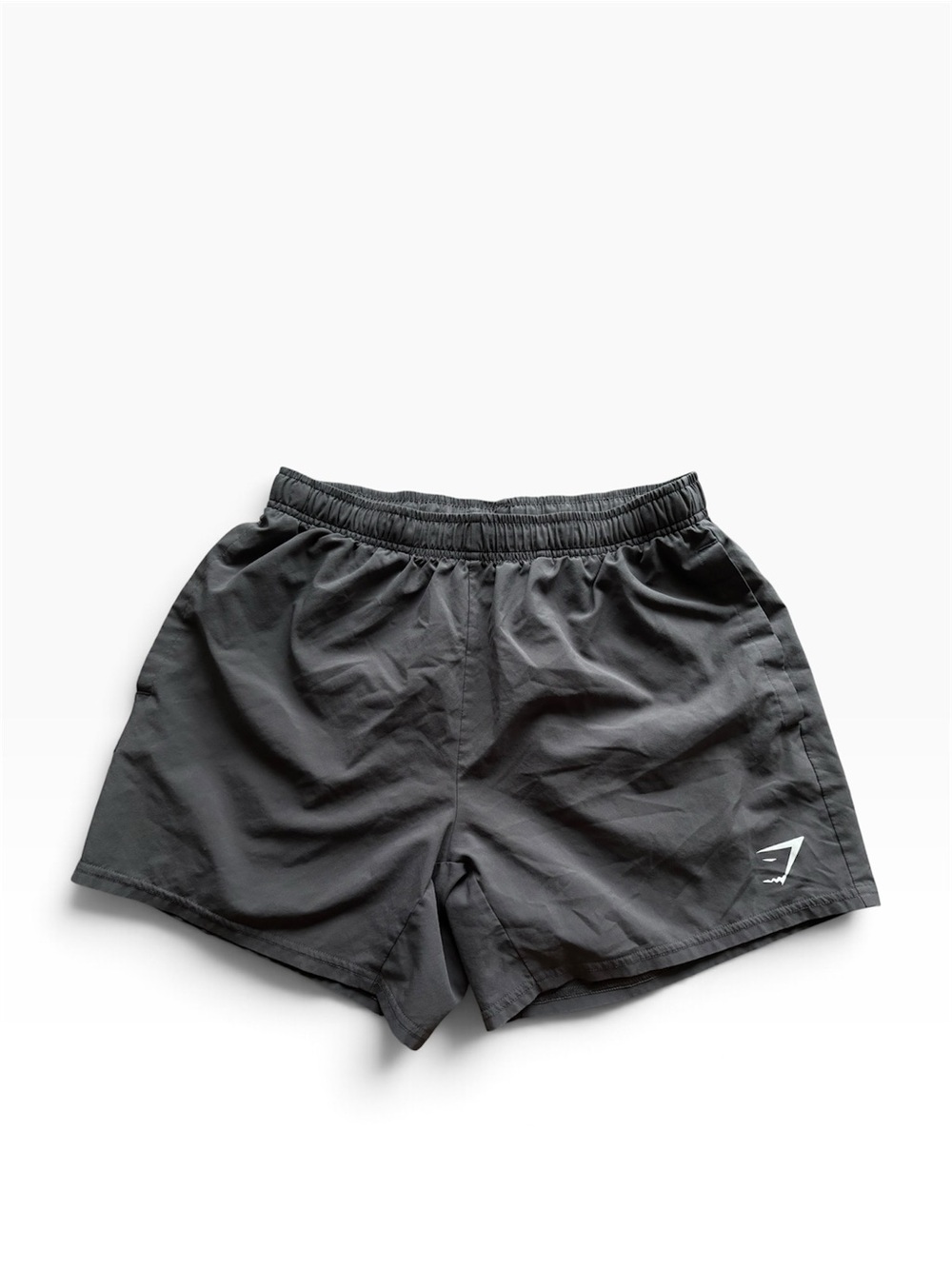Gymshark Grey Men’s Athletic Shorts 5” Inseam Sz M Workout Gym Muscle Fall